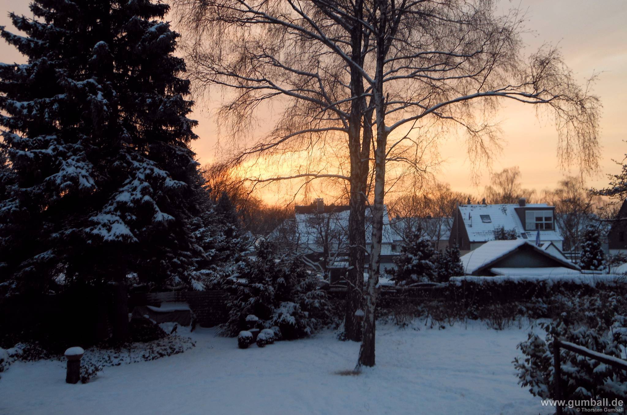 Sonnenuntergang Im Winter